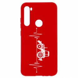 Чехол для Xiaomi Redmi Note 8 Трактор импульс - PrintSalon