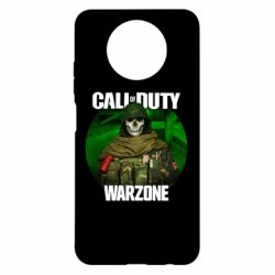Чехол для Xiaomi Redmi Note 9 5G/Redmi Note 9T Call of duty Warzone ghost green background - PrintSalon