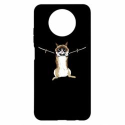 Чехол для Xiaomi Redmi Note 9 5G/Redmi Note 9T Grumpy Cat On The Rope - PrintSalon