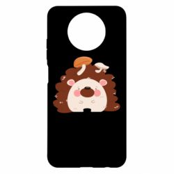 Чехол для Xiaomi Redmi Note 9 5G/Redmi Note 9T Hedgehog with mushrooms - PrintSalon