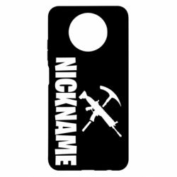 Чехол для Xiaomi Redmi Note 9 5G/Redmi Note 9T Nickname fortnite weapons - PrintSalon