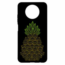 Чехол для Xiaomi Redmi Note 9 5G/Redmi Note 9T Pineapple cat - PrintSalon