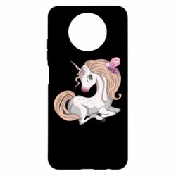 Чехол для Xiaomi Redmi Note 9 5G/Redmi Note 9T Unicorn with bow tie - PrintSalon