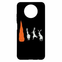 Чехол для Xiaomi Redmi Note 9 5G/Redmi Note 9T Зайцы возле морковки