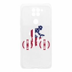 Чехол для Xiaomi Redmi Note 9/Redmi 10X American cyclist - PrintSalon