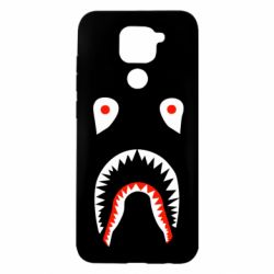 Чехол для Xiaomi Redmi Note 9/Redmi 10X Bape shark logo - PrintSalon