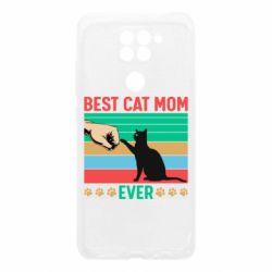 Чехол для Xiaomi Redmi Note 9/Redmi 10X Best cat mom ever - PrintSalon