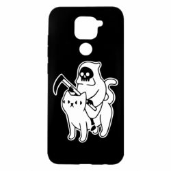 Чохол для Xiaomi Redmi Note 9 / Redmi 10X Death and cat - PrintSalon