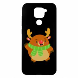 Чехол для Xiaomi Redmi Note 9/Redmi 10X Deer in a scarf - PrintSalon