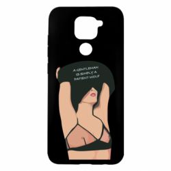 Чехол для Xiaomi Redmi Note 9/Redmi 10X Gentleman Is Simply A Patient Wolf - PrintSalon