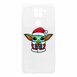 Чехол для Xiaomi Redmi Note 9/Redmi 10X Grogu Santa Claus - PrintSalon