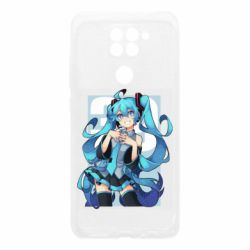 Чехол для Xiaomi Redmi Note 9/Redmi 10X Hatsune Miku art - PrintSalon
