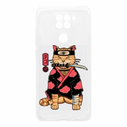 Чехол для Xiaomi Redmi Note 9/Redmi 10X Japanese Akatsuki cat - PrintSalon