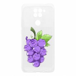 Чехол для Xiaomi Redmi Note 9/Redmi 10X Кот-виноград - PrintSalon