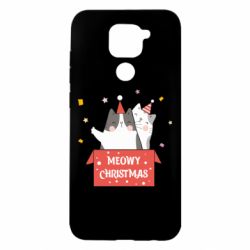 Чехол для Xiaomi Redmi Note 9/Redmi 10X Meowy Christmas ( present box ) - PrintSalon