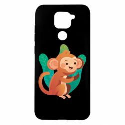 Чехол для Xiaomi Redmi Note 9/Redmi 10X Monkey. Fuck You - PrintSalon