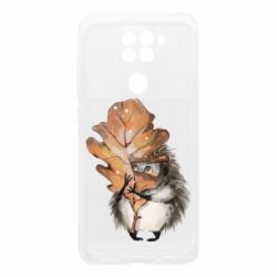 Чехол для Xiaomi Redmi Note 9/Redmi 10X Осенний ежик - PrintSalon