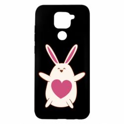 Чехол для Xiaomi Redmi Note 9/Redmi 10X Rabbit with a pink heart - PrintSalon