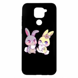 Чехол для Xiaomi Redmi Note 9/Redmi 10X Rabbits In Love - PrintSalon