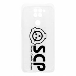 Чохол для Xiaomi Redmi Note 9 / Redmi 10X SCP logo text - PrintSalon