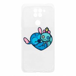 Чехол для Xiaomi Redmi Note 9/Redmi 10X Стич с куклой - PrintSalon