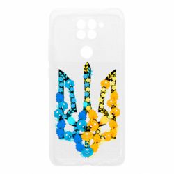 Чохол для Xiaomi Redmi Note 9 / Redmi 10X Тризуб квіти Україна