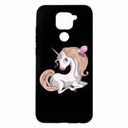 Чехол для Xiaomi Redmi Note 9/Redmi 10X Unicorn with bow tie - PrintSalon