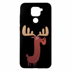 Чехол для Xiaomi Redmi Note 9/Redmi 10X Забавный олень - PrintSalon