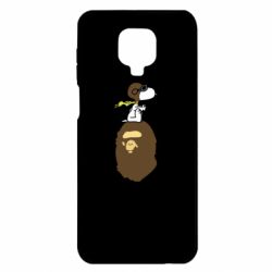 Чехол для Xiaomi Redmi Note 9S/9Pro/9Pro Max A bathing ape peanuts - PrintSalon