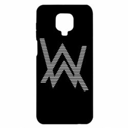 Чехол для Xiaomi Redmi Note 9S/9Pro/9Pro Max Alan Walker logo stripes - PrintSalon