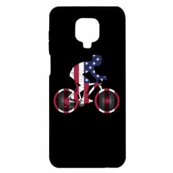Чехол для Xiaomi Redmi Note 9S/9Pro/9Pro Max American cyclist - PrintSalon