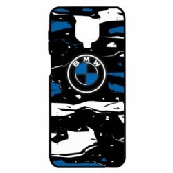 Чехол для Xiaomi Redmi Note 9S/9Pro/9Pro Max BMW logo and art background - PrintSalon