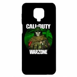 Чехол для Xiaomi Redmi Note 9S/9Pro/9Pro Max Call of duty Warzone ghost green background - PrintSalon
