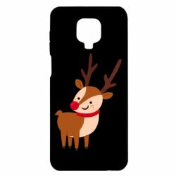 Чехол для Xiaomi Redmi Note 9S/9Pro/9Pro Max Deer with red nose - PrintSalon