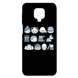 Чехол для Xiaomi Redmi Note 9S/9Pro/9Pro Max Doctor who icons - PrintSalon