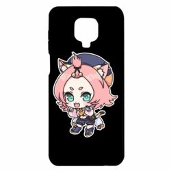 Чехол для Xiaomi Redmi Note 9S/9Pro/9Pro Max Genshin Impact chibi Diona - PrintSalon