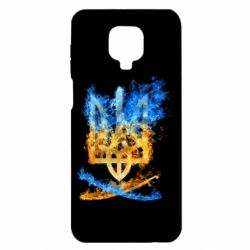 Чехол для Xiaomi Redmi Note 9S/9Pro/9Pro Max Горящий гербу Украины