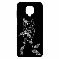 Чехол для Xiaomi Redmi Note 9S/9Pro/9Pro Max Hand with leafs - PrintSalon