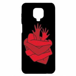 Чехол для Xiaomi Redmi Note 9S/9Pro/9Pro Max Heart out of hands - PrintSalon