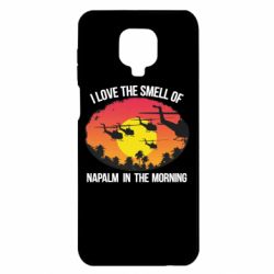 Чехол для Xiaomi Redmi Note 9S/9Pro/9Pro Max I love the smell napalm, in the morning - PrintSalon