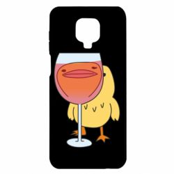 Чехол для Xiaomi Redmi Note 9S/9Pro/9Pro Max Качка і келих вина - PrintSalon