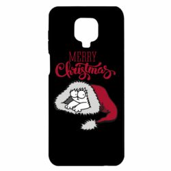 Чехол для Xiaomi Redmi Note 9S/9Pro/9Pro Max Кот саймона рождество - PrintSalon