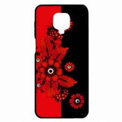 Чохол для Xiaomi Redmi Note 9S / 9Pro / 9Pro Max Червоні квіти - PrintSalon