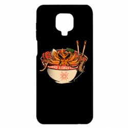 Чехол для Xiaomi Redmi Note 9S/9Pro/9Pro Max Kurama in ramen - PrintSalon
