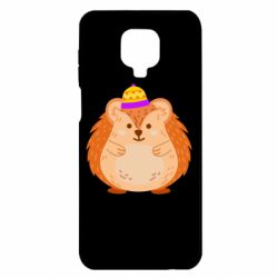 Чехол для Xiaomi Redmi Note 9S/9Pro/9Pro Max Little hedgehog in a hat - PrintSalon