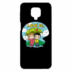 Чехол для Xiaomi Redmi Note 9S/9Pro/9Pro Max Love is ... in the rain - PrintSalon