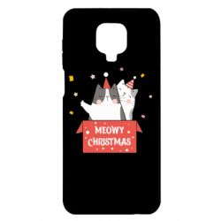 Чехол для Xiaomi Redmi Note 9S/9Pro/9Pro Max Meowy Christmas ( present box ) - PrintSalon