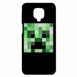 Чехол для Xiaomi Redmi Note 9S/9Pro/9Pro Max Minecraft minimalist Creeper - PrintSalon