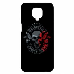 Чехол для Xiaomi Redmi Note 9S/9Pro/9Pro Max Moto skull - PrintSalon