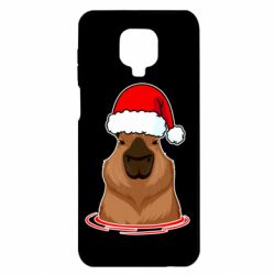 Чехол для Xiaomi Redmi Note 9S/9Pro/9Pro Max Новогодняя капибара - PrintSalon